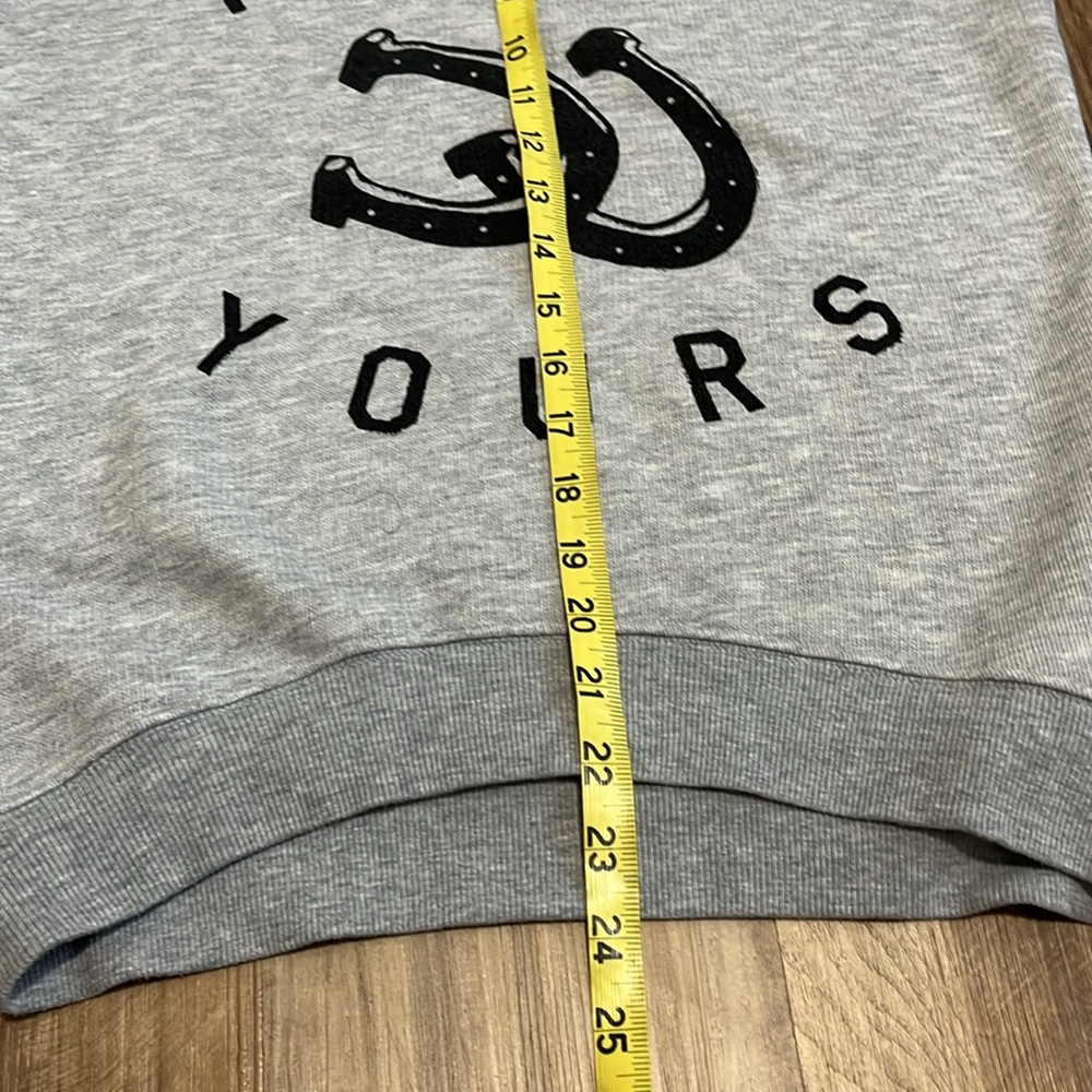 Zoe Karssen Forever Yours Cut Off Sweatshirt Size Small S - Picture 6 of 9
